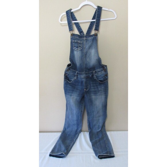 WallFlower Jeans Denim - Wallflower Bib Overall Girl Medium Blue Jeans WFN12416M